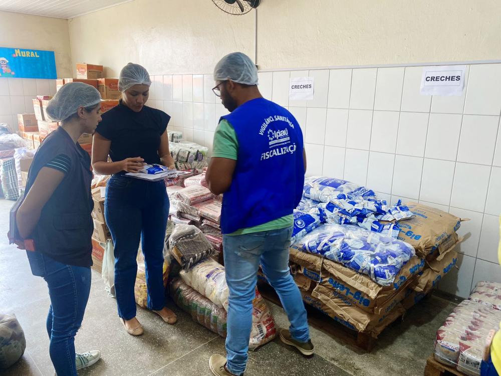 Merenda Escolar de Ipiaú tem inspeção da Vigilância Sanitária que atesta boa qualidade