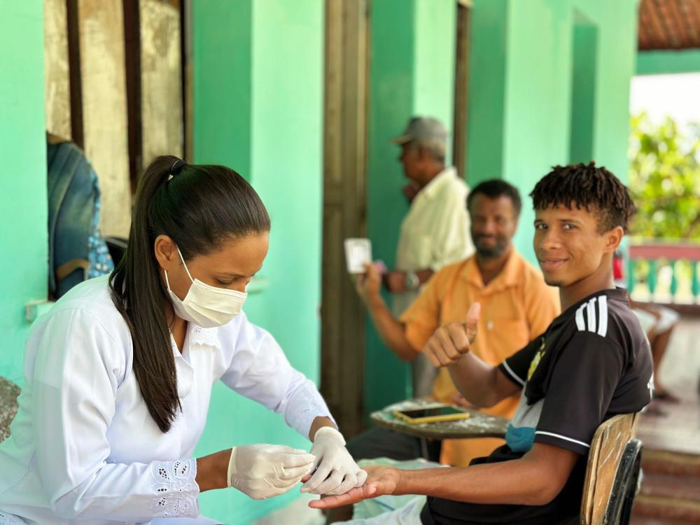 Ação de saúde na fazenda Dois Amigos oferece diversos serviços à comunidade   