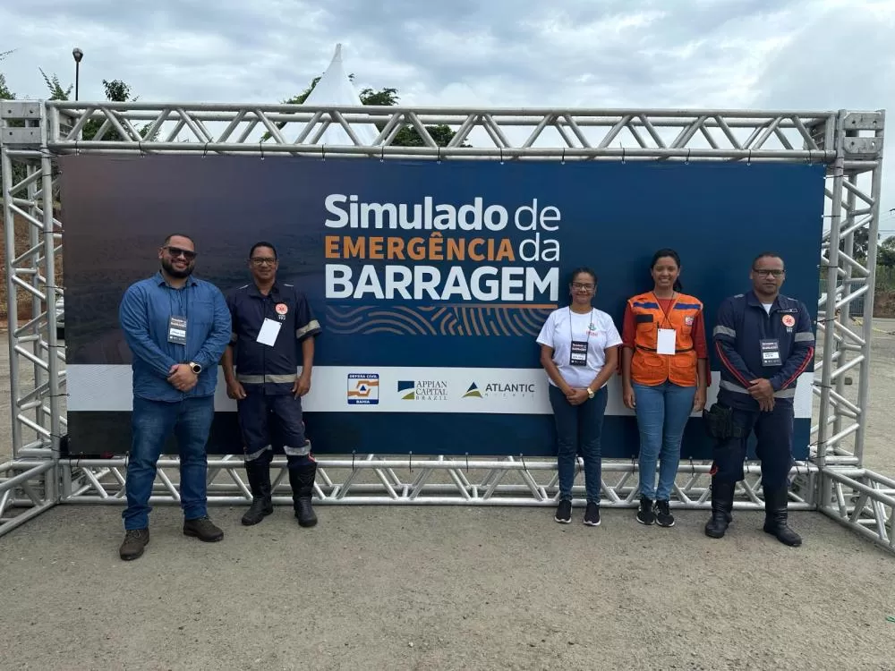 Equipe da Prefeitura de Ipiaú participa de simulado de emergência na Barragem da Atlantic Nickel