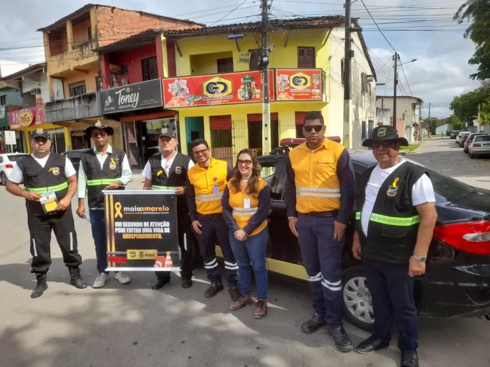 Prefeitura de Ipiaú realiza segunda blitz educativa do Maio Amarelo na Praça do Sapo