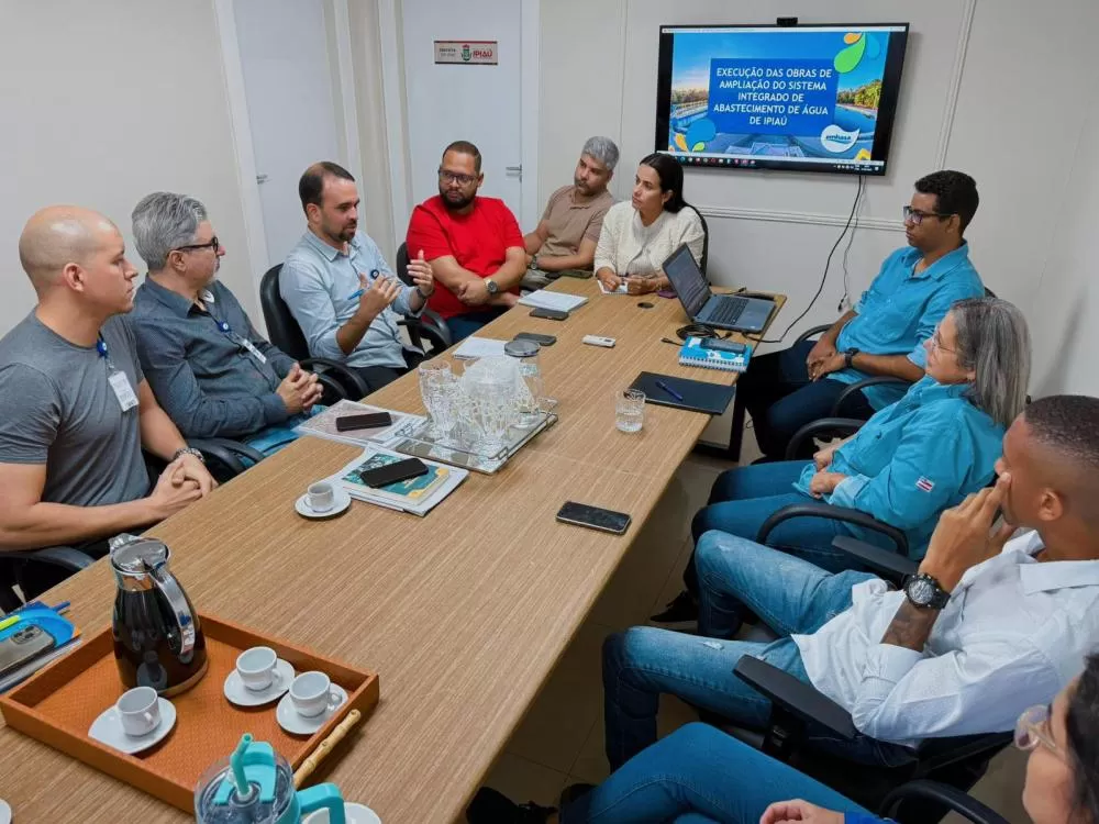 A Prefeitura de Ipiaú se reuniu com a Embasa para anunciar obras que beneficiarão a população do município