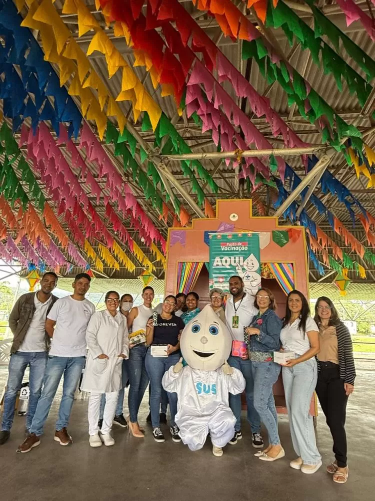 Prefeitura de Ipiaú através da secretaria de saúde realiza ação no Terminal Rodoviário no primeiro dia do São Pedro