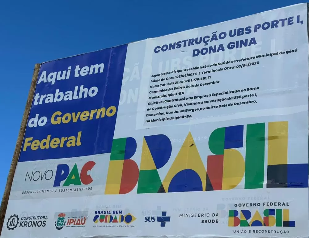 NOVA UBS NA RUA GRANJA: Ordem de serviço assinada para início da obra