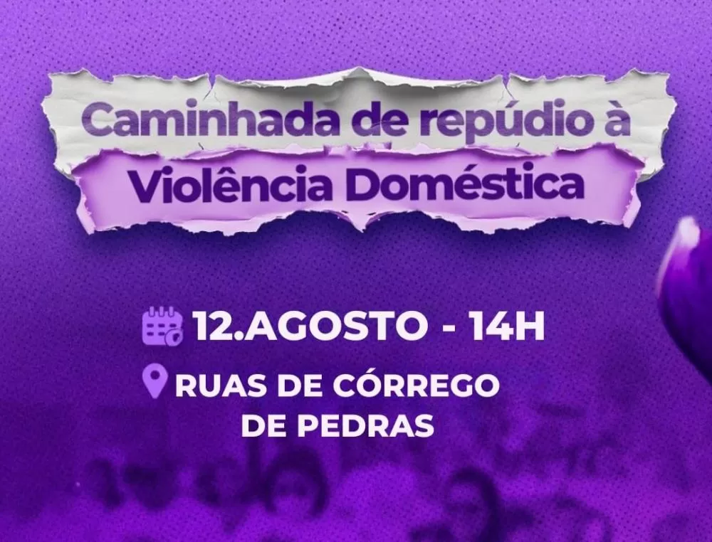Prefeitura de Ipiaú convida comunidade para participar de caminhada de Repúdio à Violência Doméstica