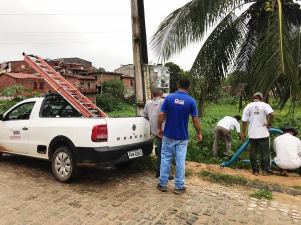 Secretaria de Infraestrutura instala bomba de escoamento para evitar alagamentos no Bairro Santa Rita