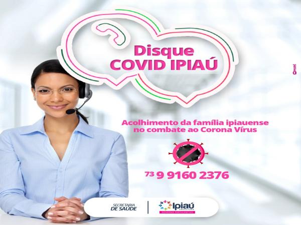 Prefeitura de Ipiaú cria o Disque COVID