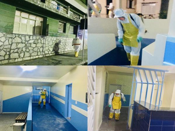 Prefeitura de Ipiaú realiza desinfecção da Fundação Hospitalar
