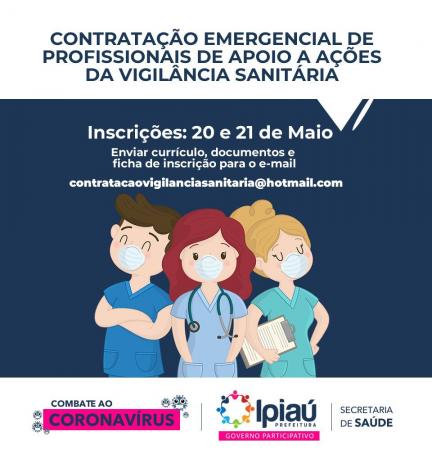 Prefeitura de Ipiaú abre processo seletivo simplificado para contratação emergencial 