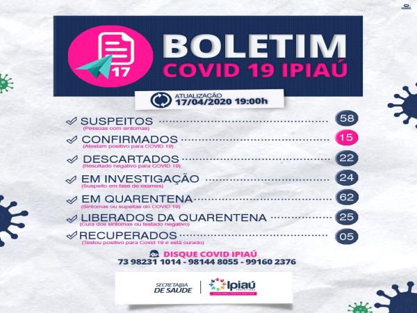 Secretaria de Saúde divulga boletim covid-19