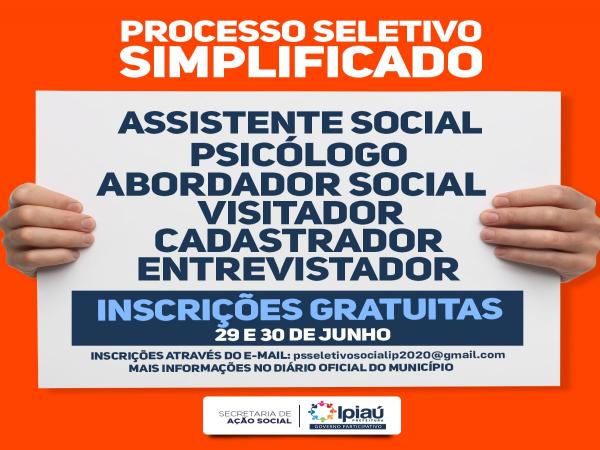 Prefeitura de Ipiaú divulga Processo Seletivo para contratação de servidores temporários.