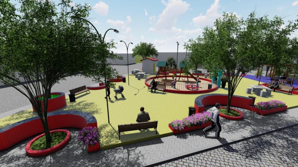Praça Everaldino Pereira será requalificada; veja a projeção
