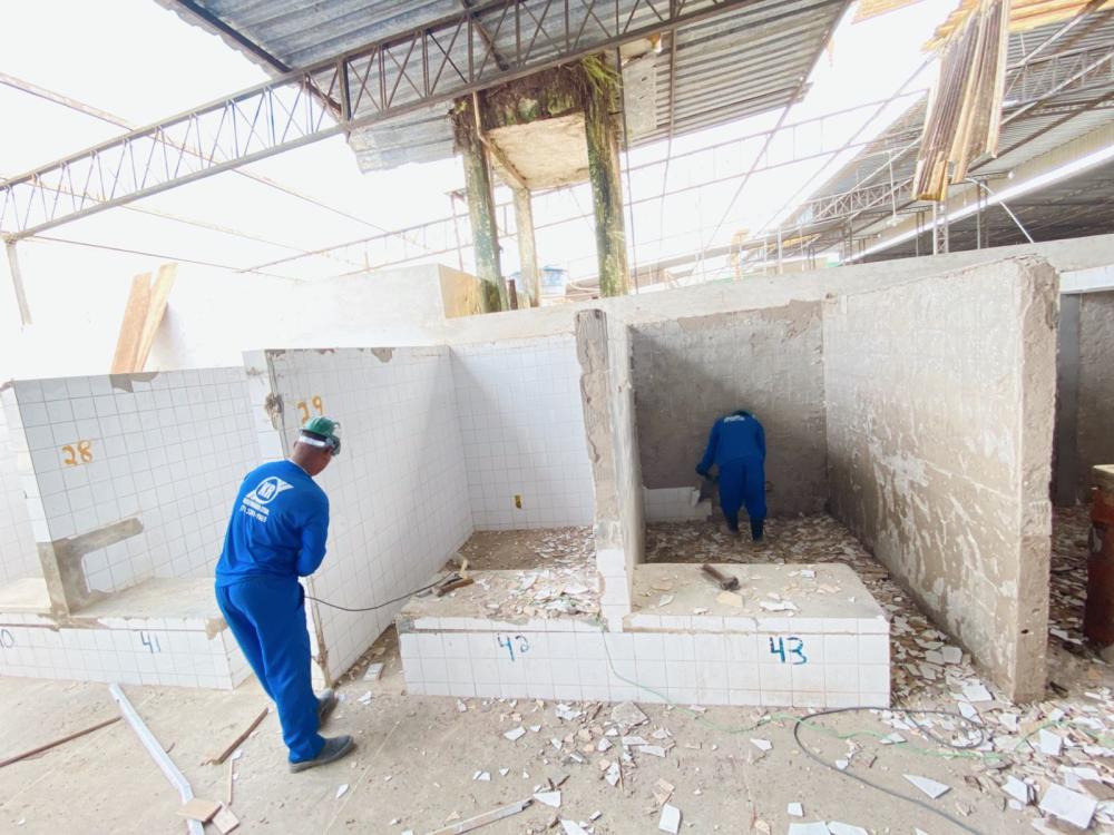 É iniciada a 3ª etapa da requalificação do centro de abastecimento de Ipiaú